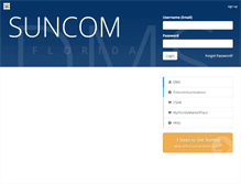 Tablet Screenshot of portal.suncom.myflorida.com